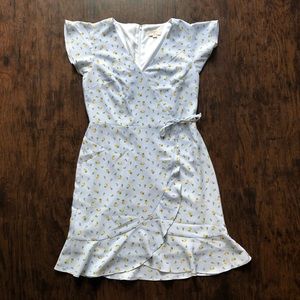 Petite Loft Faux Wrap Dress